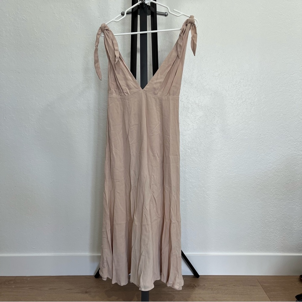 Reformation Champagne Viscose Dress Size 0